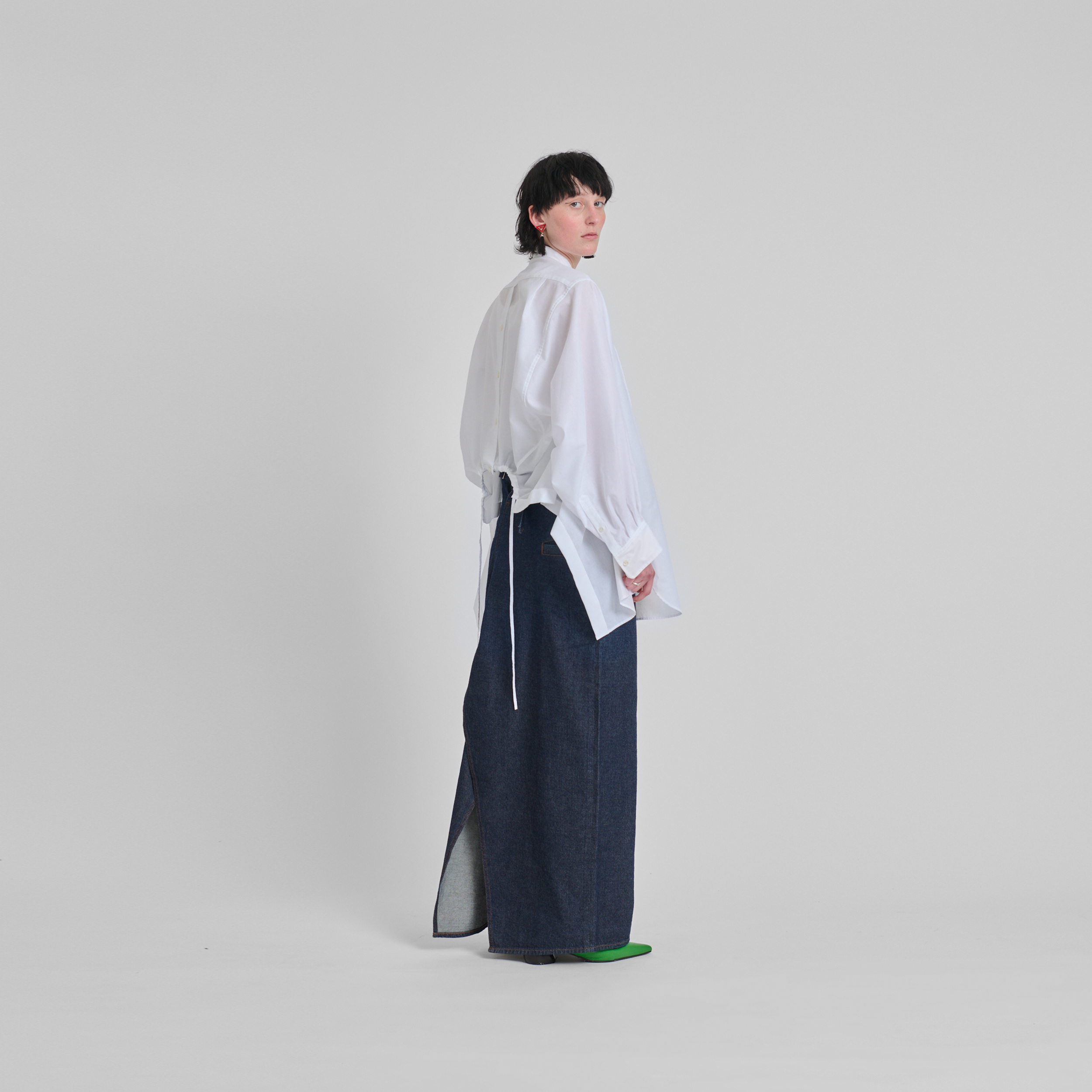 Future Present - MAME KUROGOUCHI | Botanical Motif Sheer Top