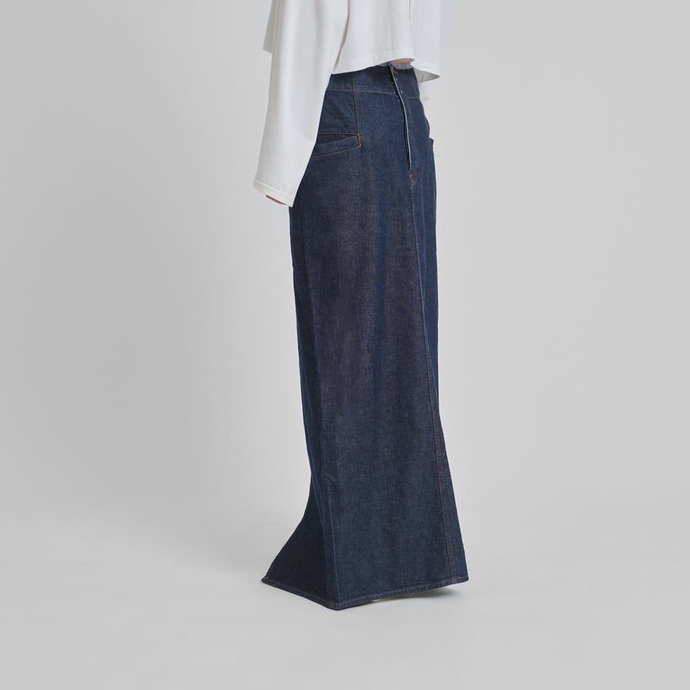 スカート left hand twill pencil denim skirt Future Present - BEAUTIFUL PEOPLE | Left Hand Twill Pencil