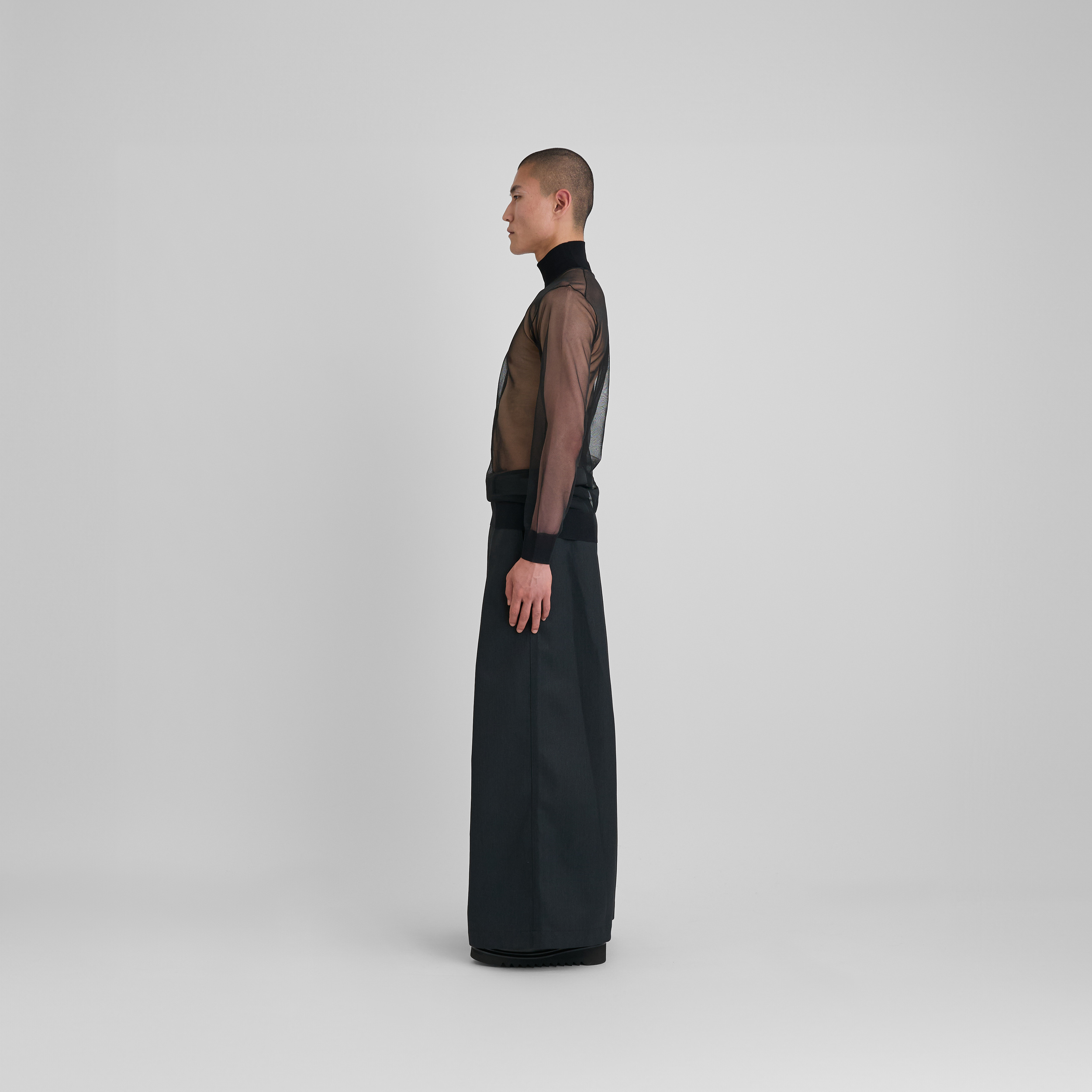 Future Present - TOGA ARCHIVES | Sheer High Neck Knit