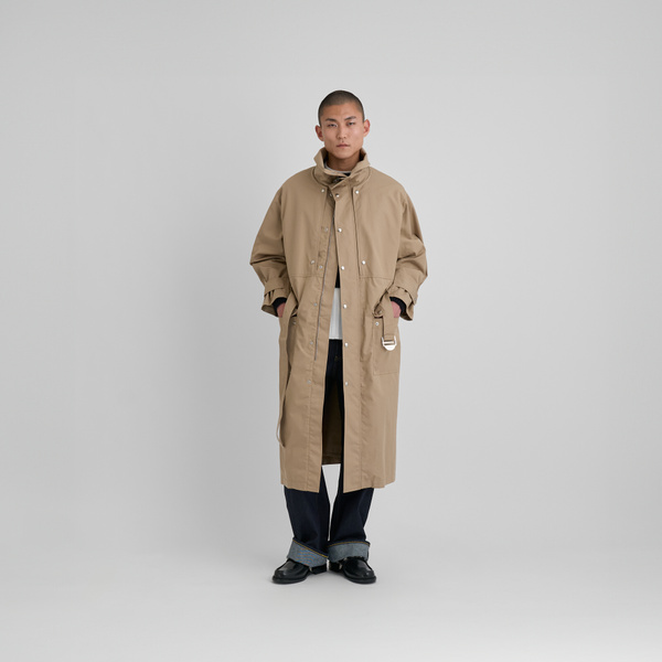 Future Present - SSSTEIN | Windproof Nylon Double Breasted Coat