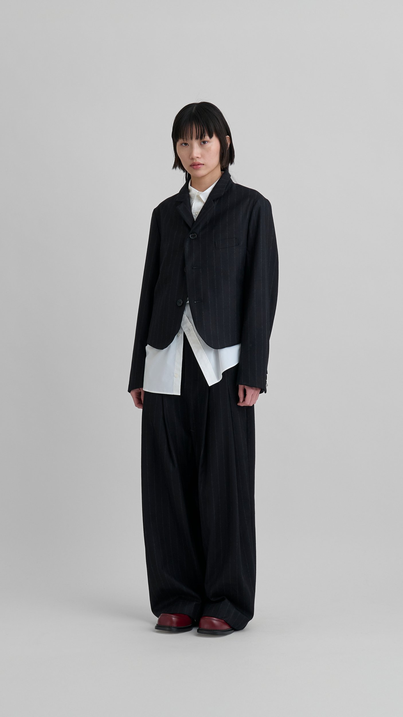 23aw Lay Chester Coat【ssstein】 ssstein / シュタイン】LAY CHESTER COAT - DARK CHARCOAL