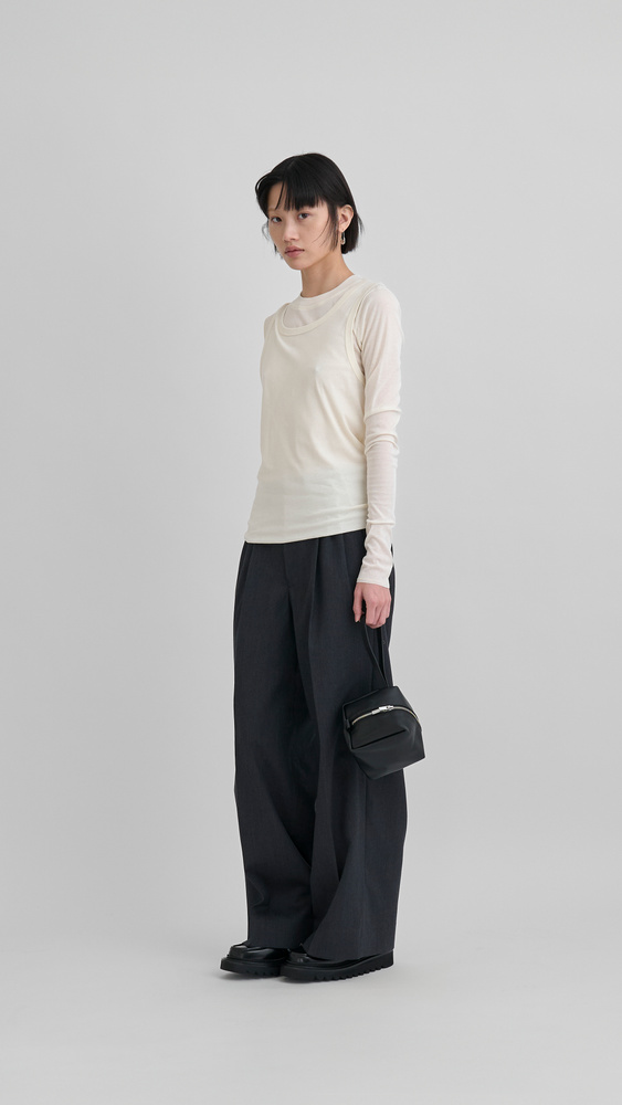 10/20までYOKE JACQUARD BELTED WIDE TROUSER Future Present - YOKE | Belted 2 Tuck Wide Trousers