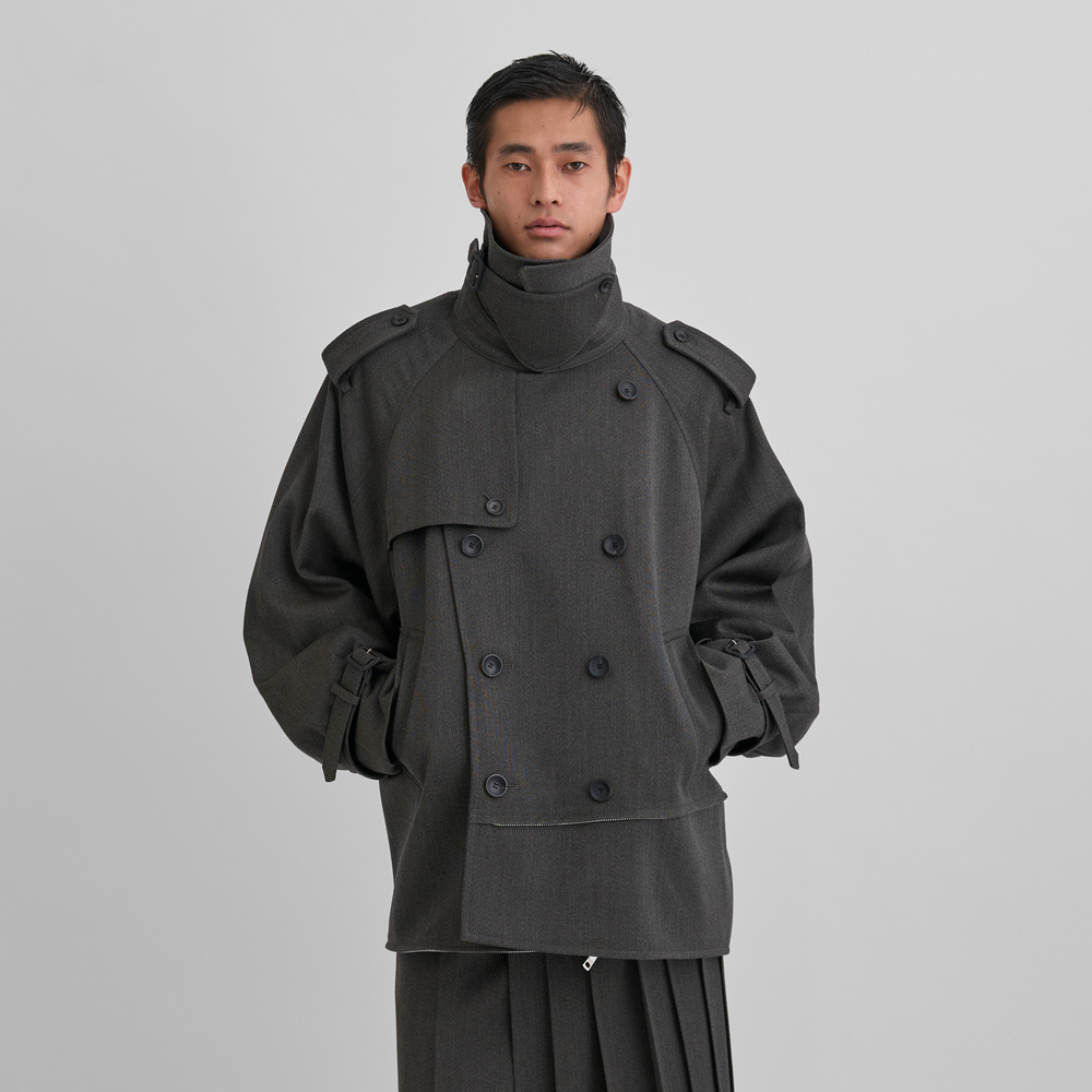 ジャケット・アウター double-end hight twist doeskin trench Future Present - BEAUTIFUL PEOPLE | Double-end High Twist Doeskin