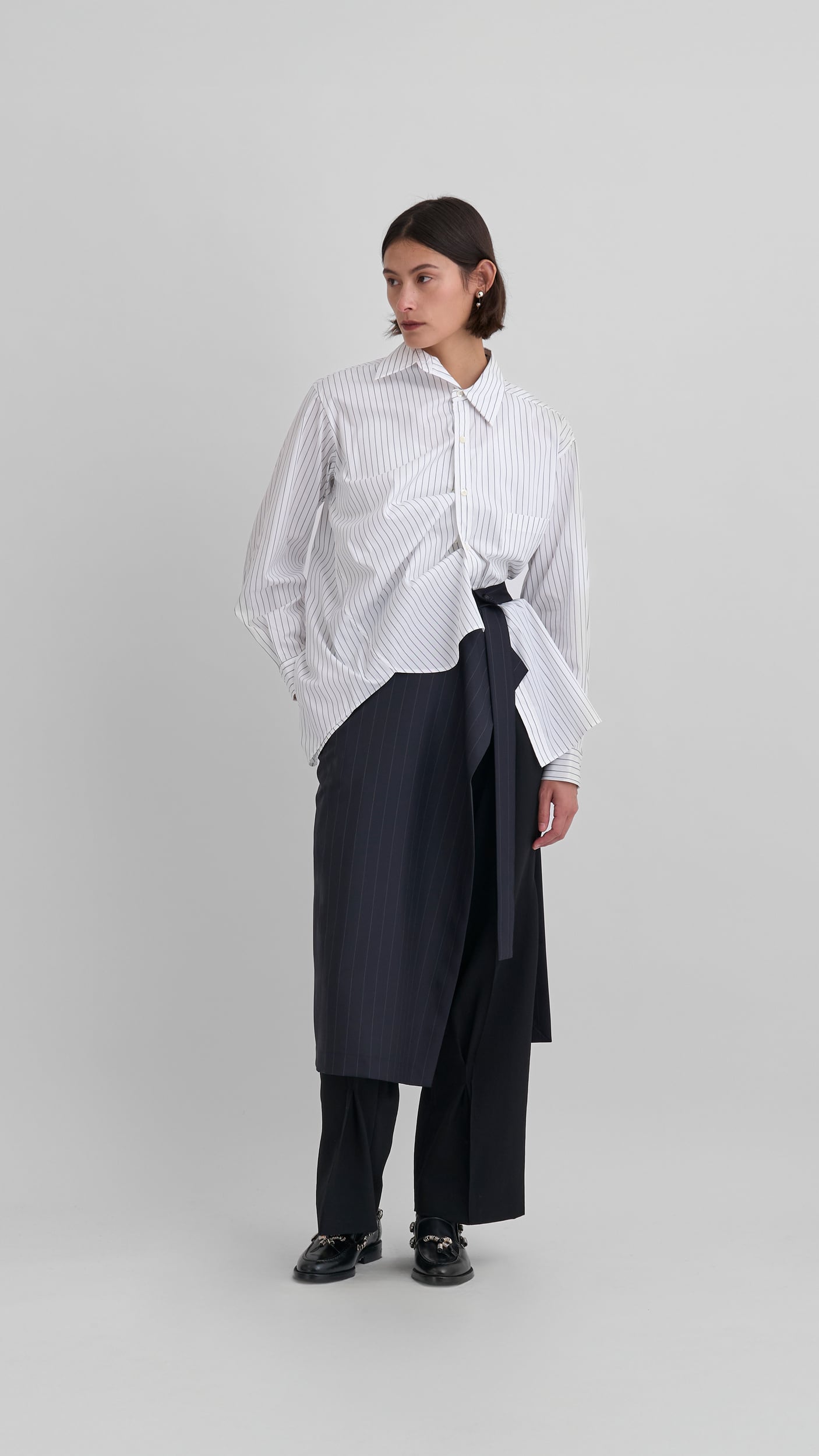 新品タグ付 UJOH Double Belt Pleats SKT Double Belt Pleats