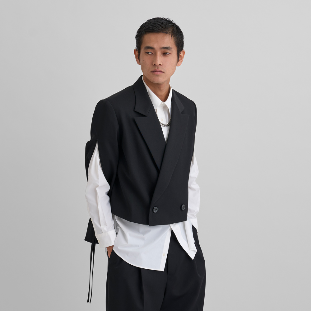 エピヌ　セットアップ　pleats frill jacket alexander wang - 【ラスト1点】 HALF ZIP TRACK JACKET IN