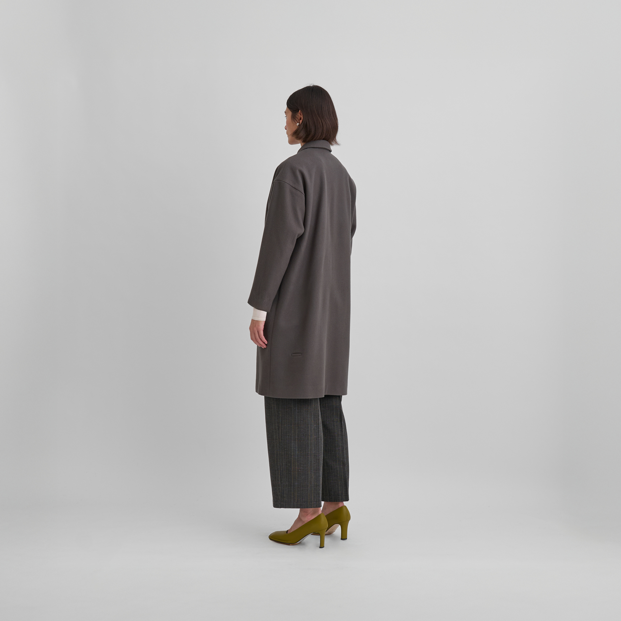 Future Present - YOKE | Wool Melton Big Balmacaan Coat