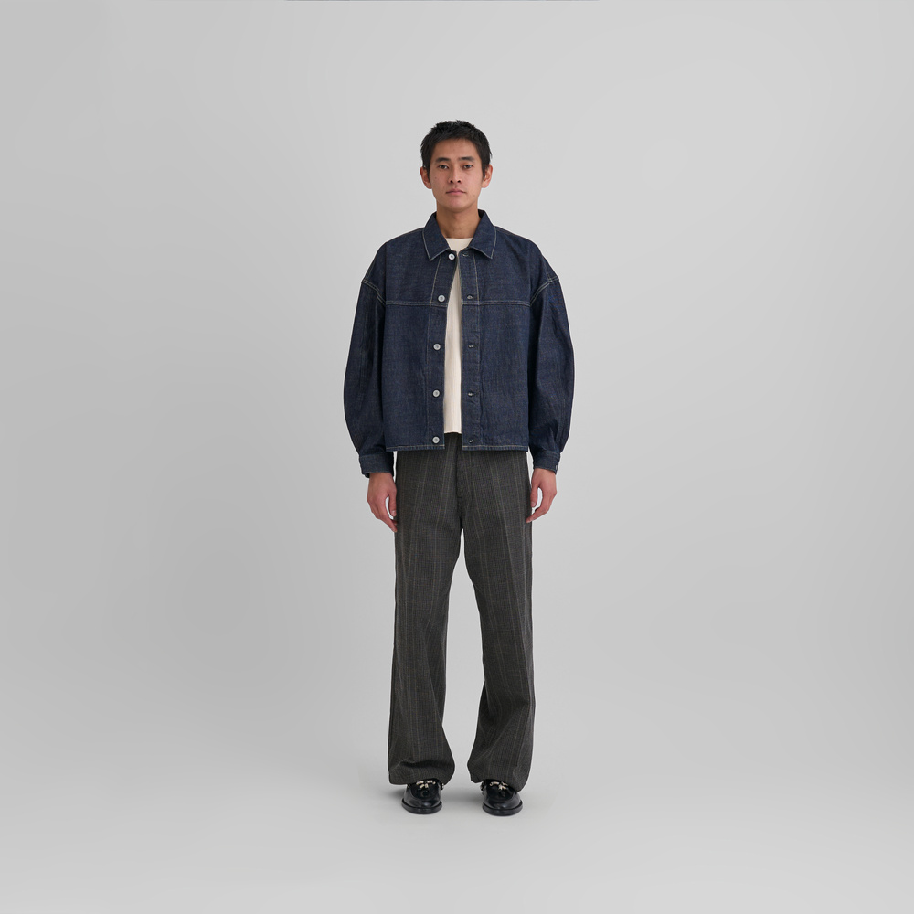 Future Present - KURO | Over Sleeve Cross Denim Jacket