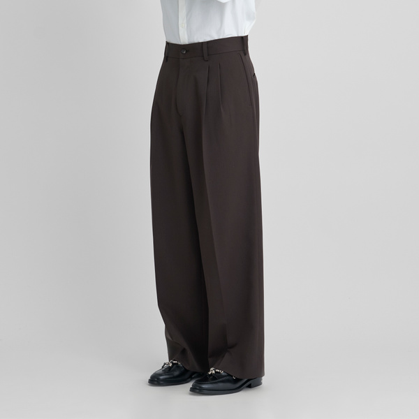26SS ssstein Extra Wide Trousers ダークブラウン ssstein / Extra Wide Trousers (Dark Brown) | twelve