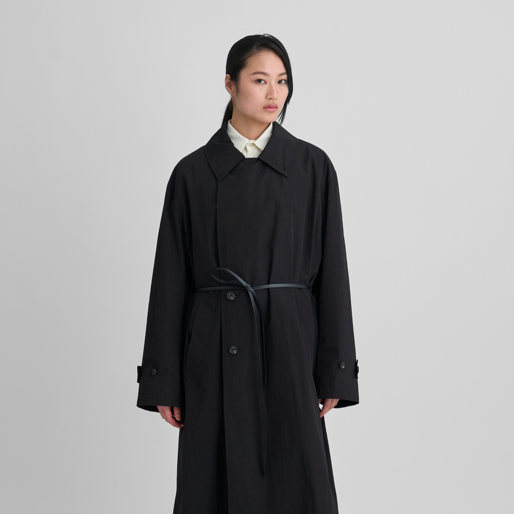 Future Present - SSSTEIN | Windproof Nylon Double Breasted Coat