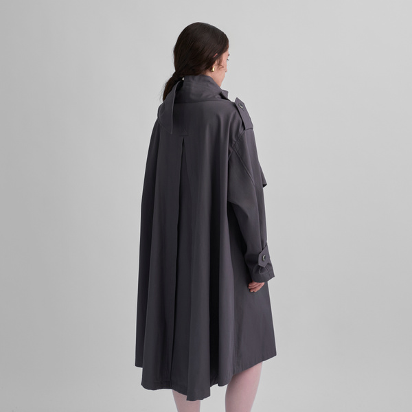 Future Present - MAME KUROGOUCHI | Grain Finish Flap Front Jacket