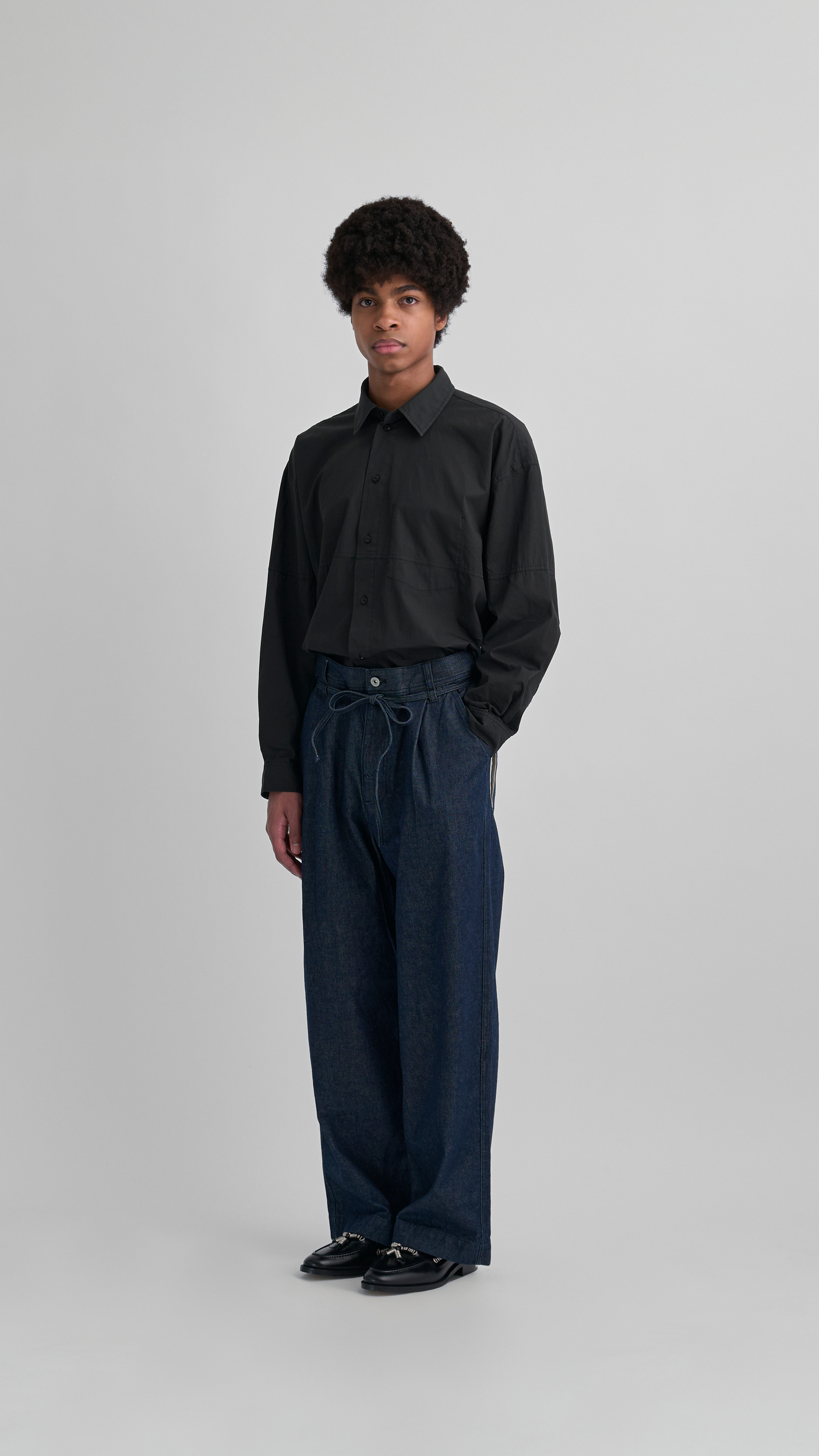 voaaovセットアップ washable wool ネイビーsize1 - メルカリ
