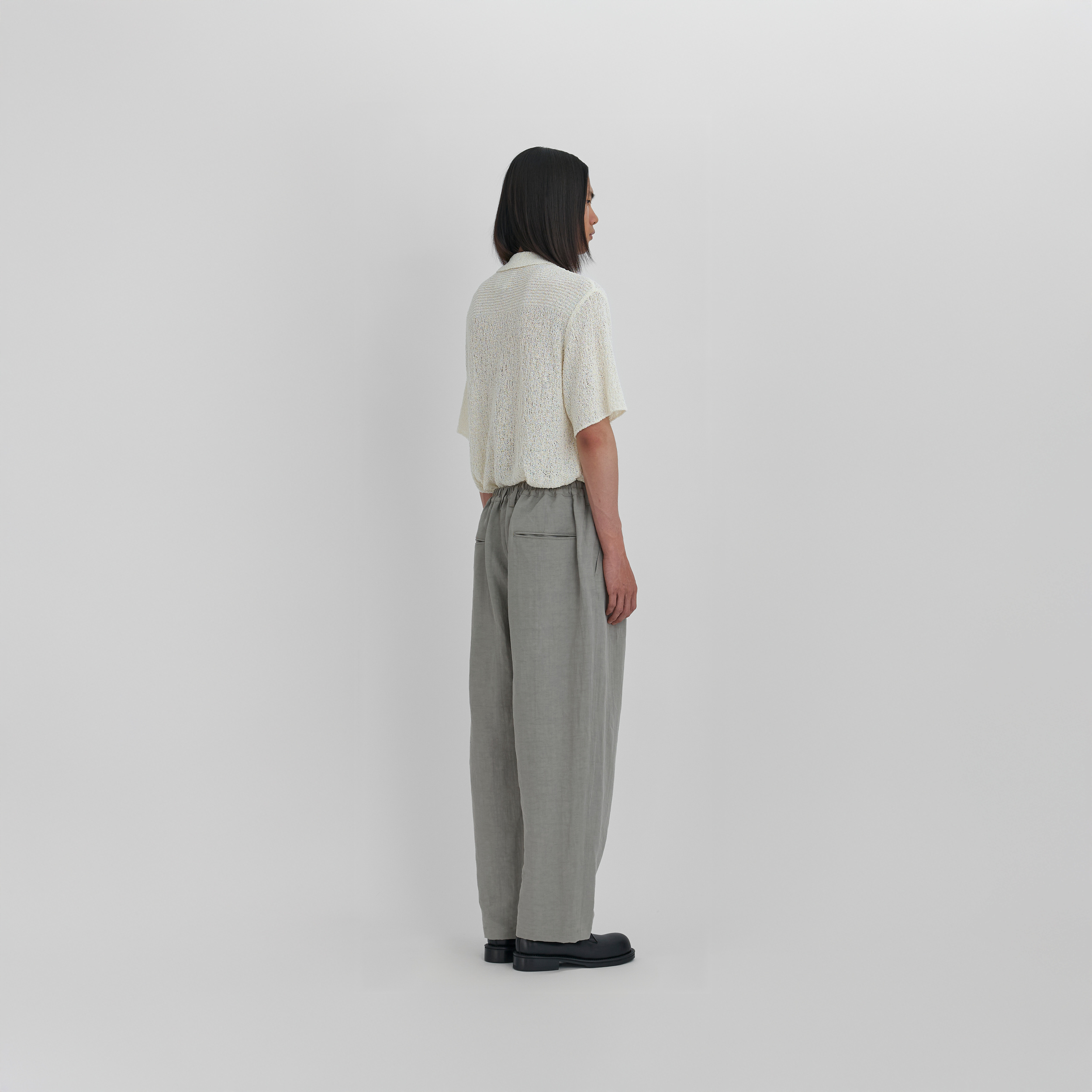 Future Present - YOKE | Tropical Wool 3 Pleated Wide Leg Trousers