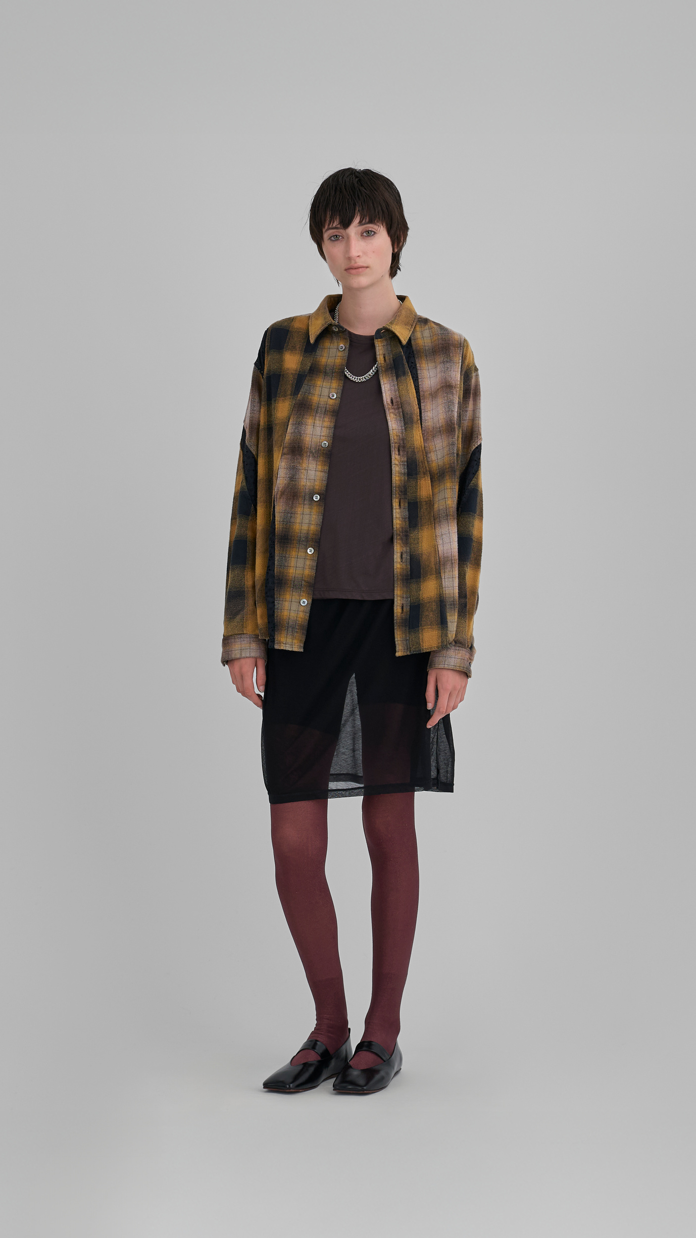 Future Present - KHOKI | Vintage Effect Asymmetric Shirt