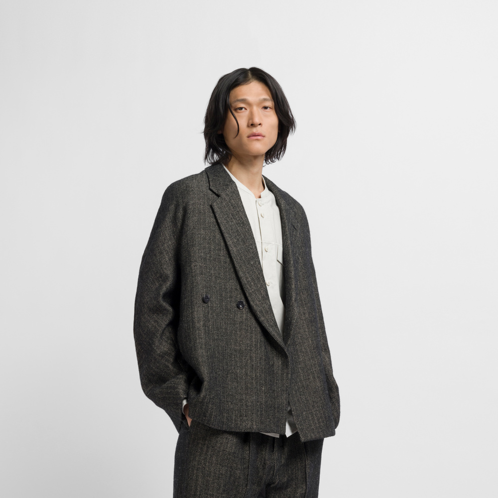 SHINYA KOZUKA | Businessman Herringbone Blazer - Future Present