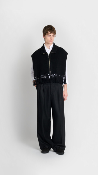 Future Present - SSSTEIN | Wool Flannel Long Wide Trousers