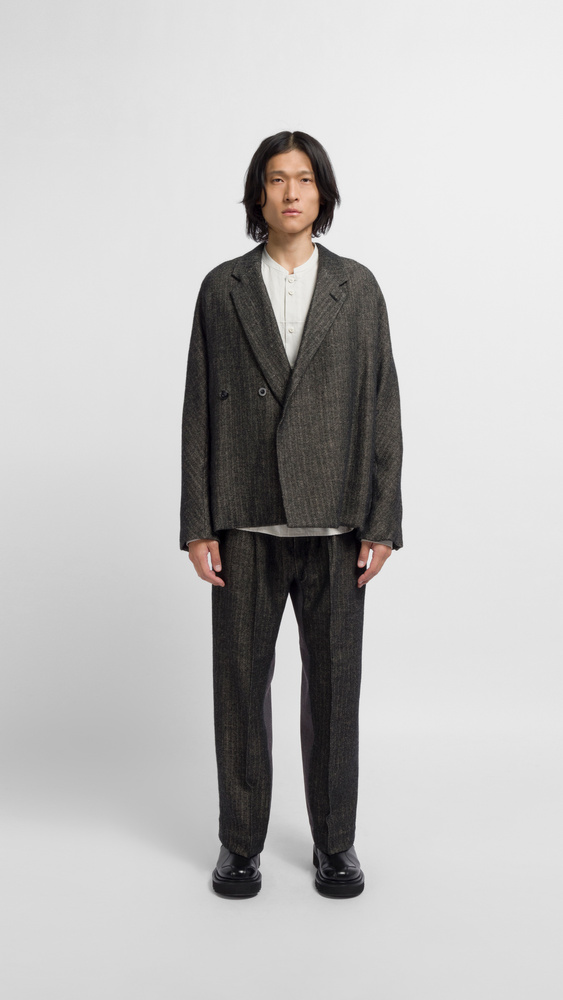 【COSYHARU】Two Button Half Banding Detail Slacks COSYHARU】Two Button Half Banding Detail Slacks (COSYHARU