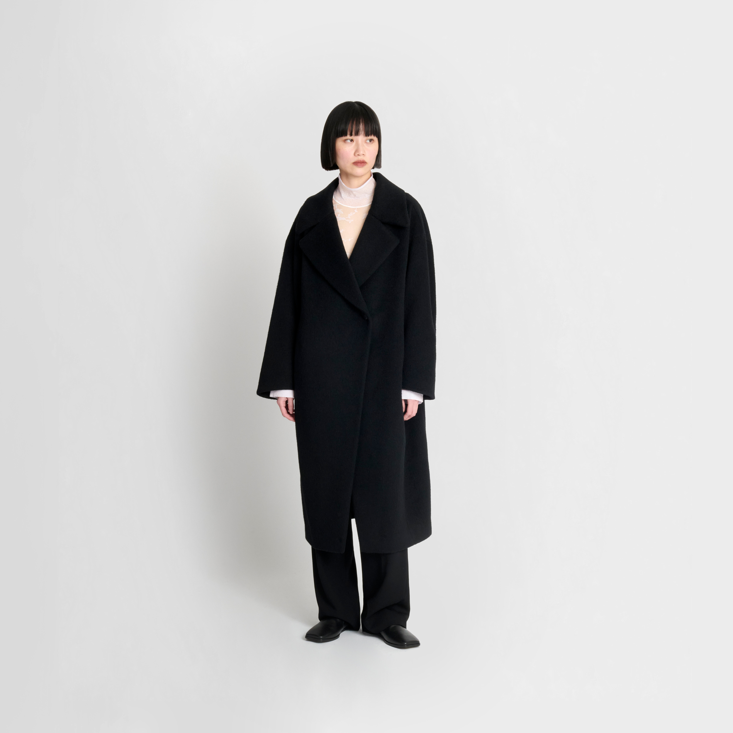 Future Present - MAME KUROGOUCHI | Wool Arupaka Long Coat
