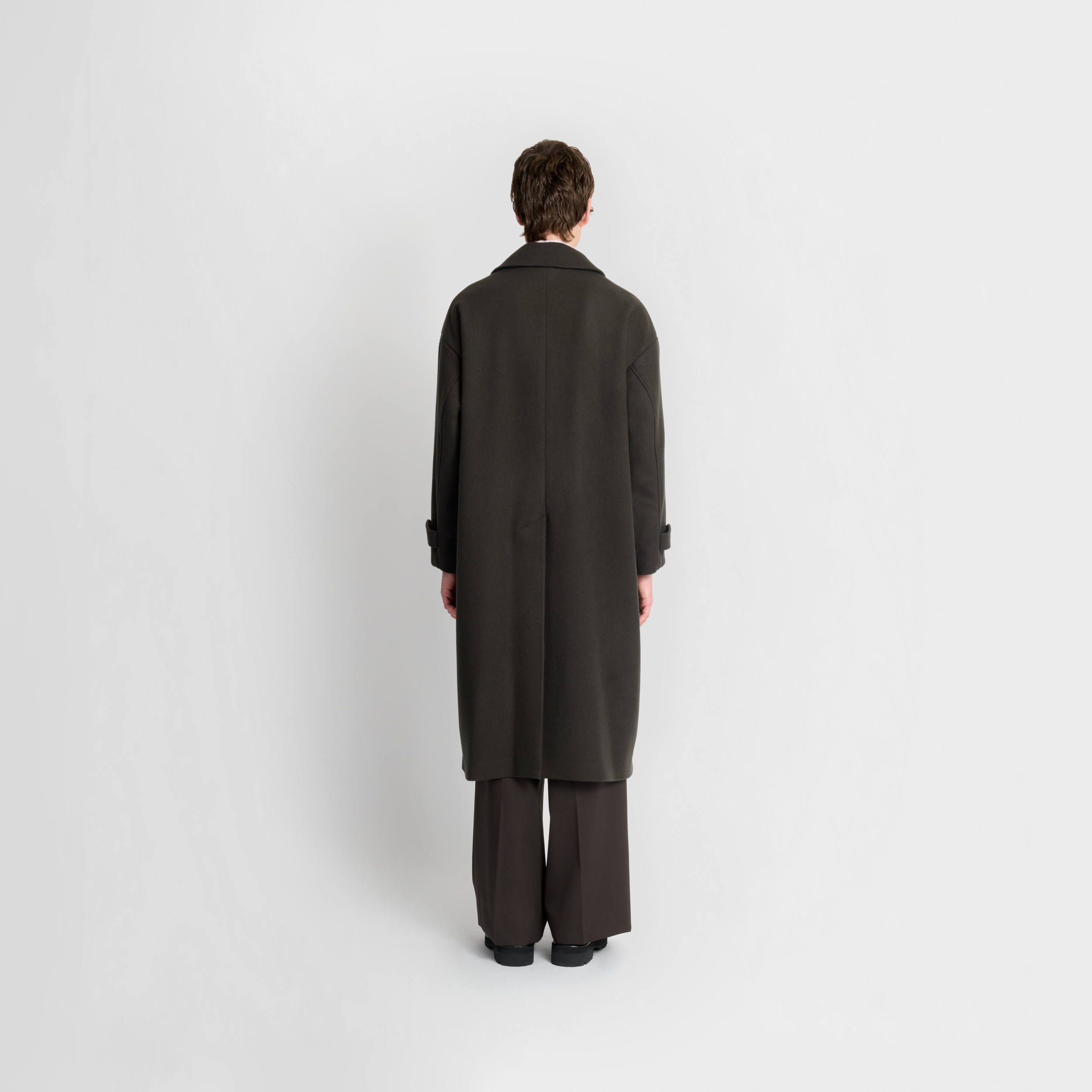 Future Present - YOKE | Wool Melton Big Balmacaan Coat