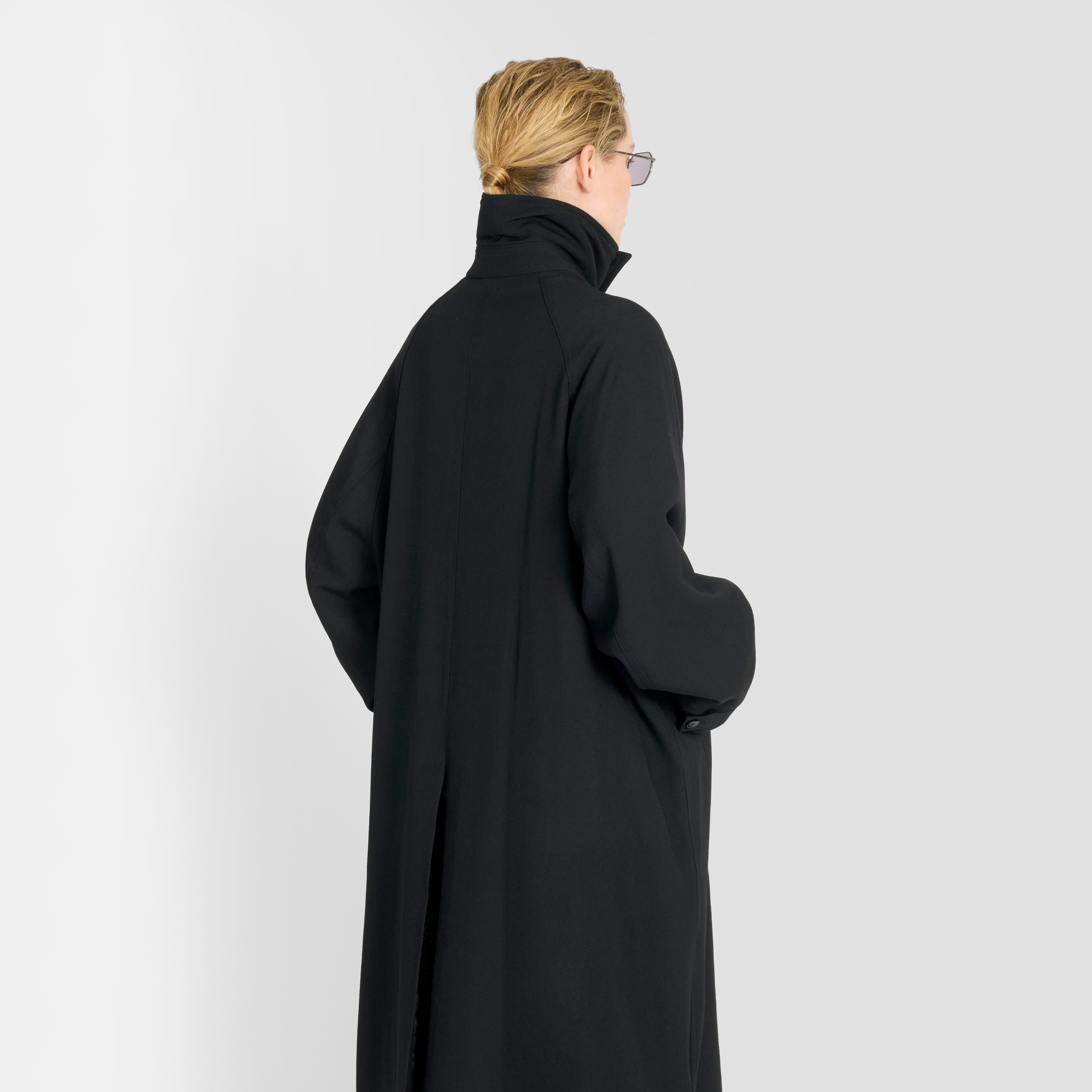 Future Present - JIEDA | Leather Collar Fade Overcoat