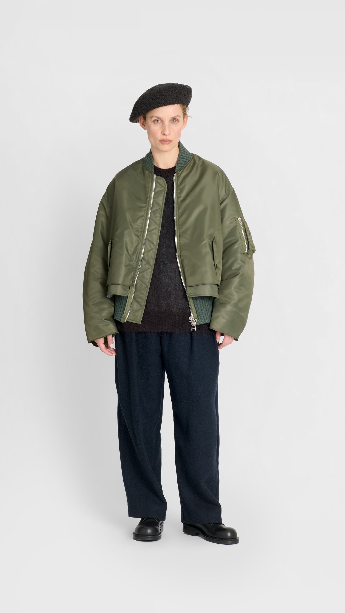 YOKE 25aw Connected Rib Knit フライトジャケット Future Present - YOKE | Connected Rib Knit Bomber Jacket