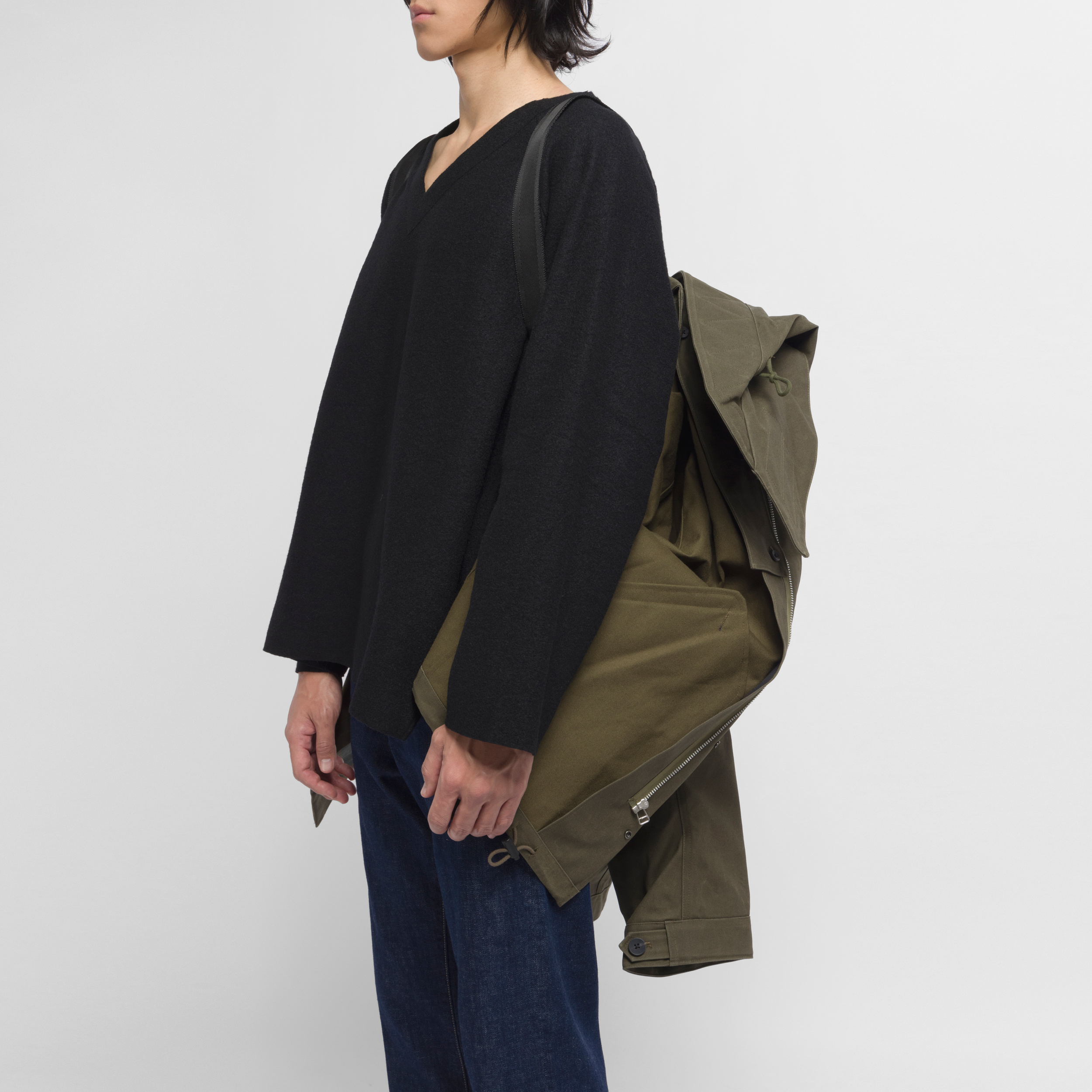 mod coat_VOTRE_ khaki black – AILEVIVANTES