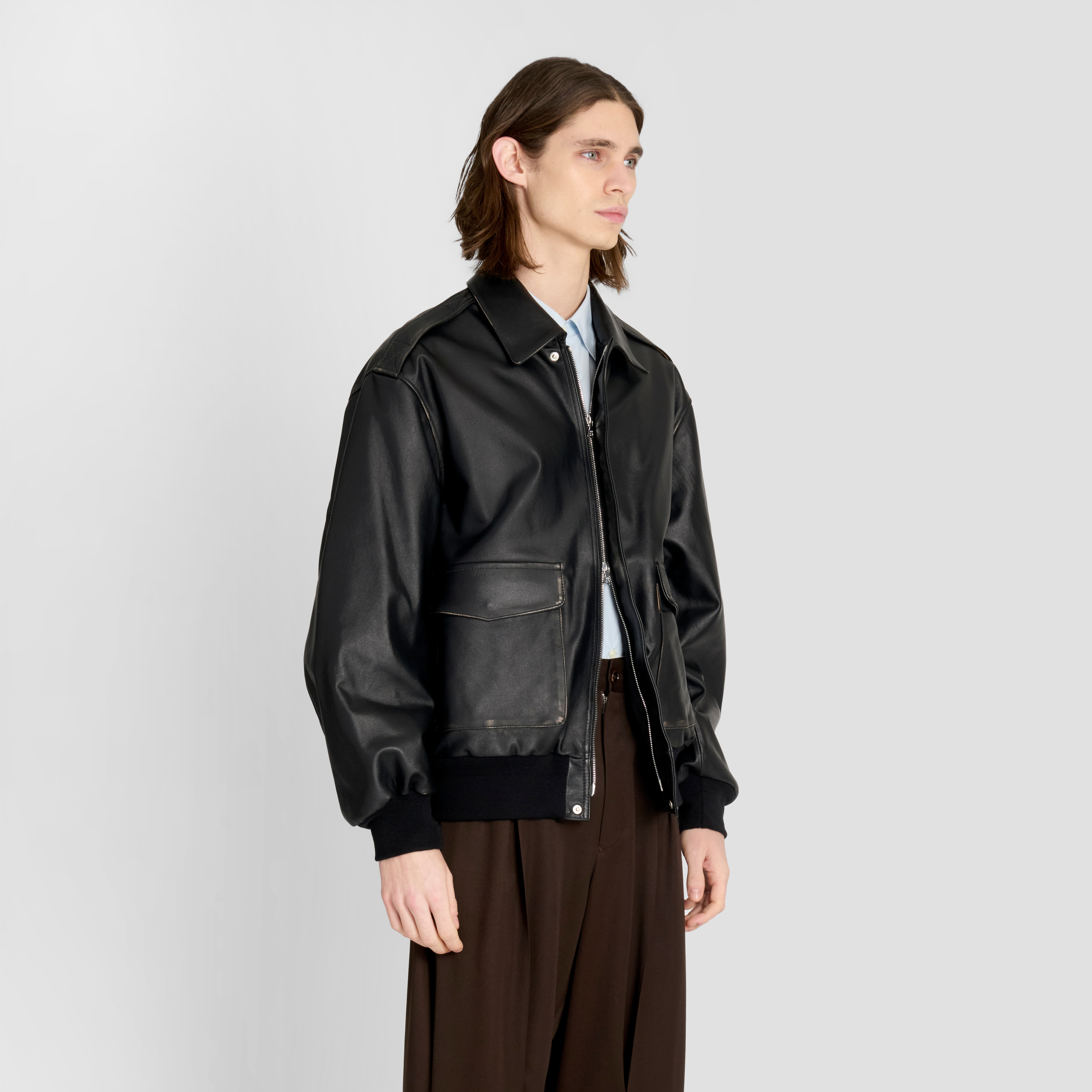 Future Present - SSSTEIN | Vintage Flight Leather Jacket