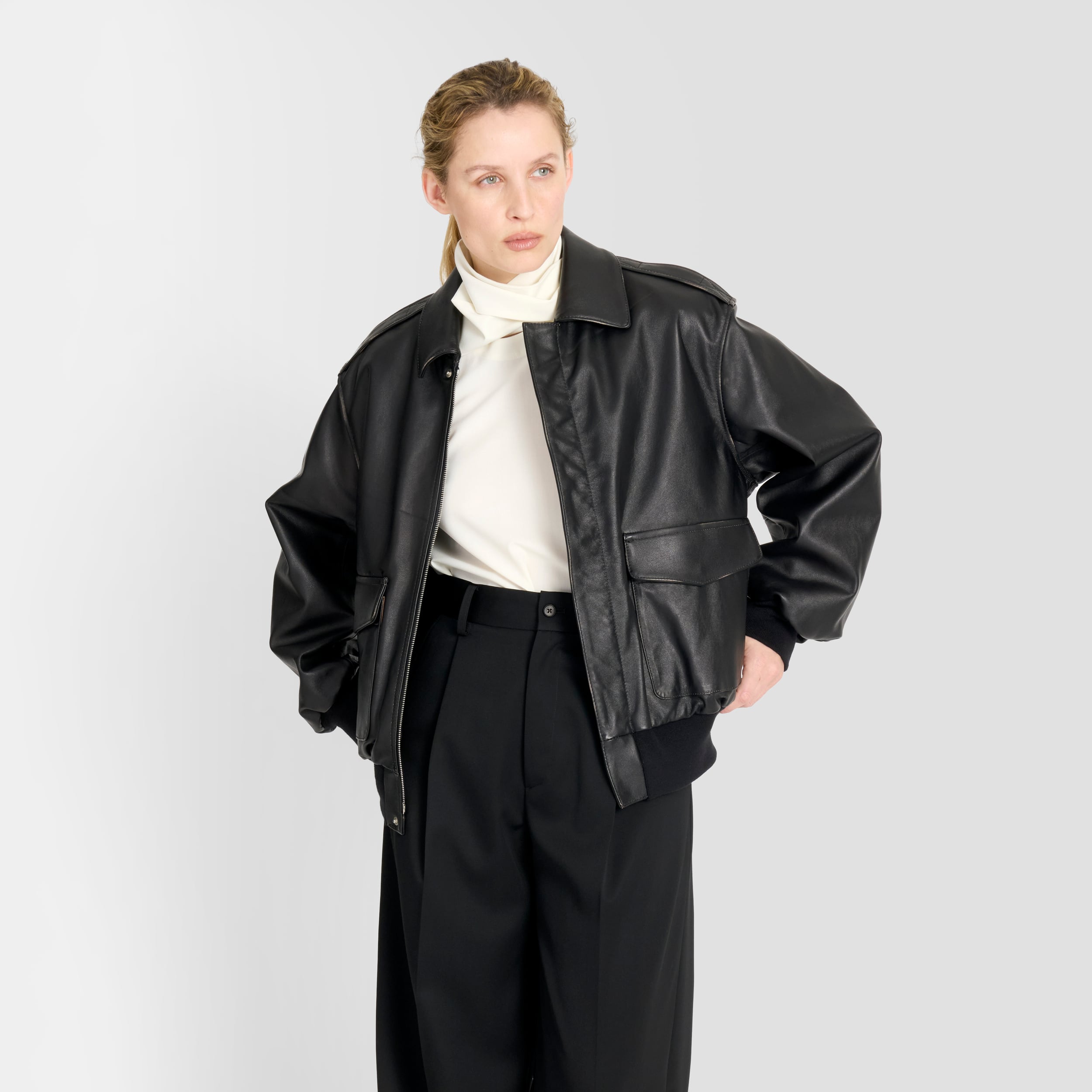 Future Present - SSSTEIN | Vintage Flight Leather Jacket