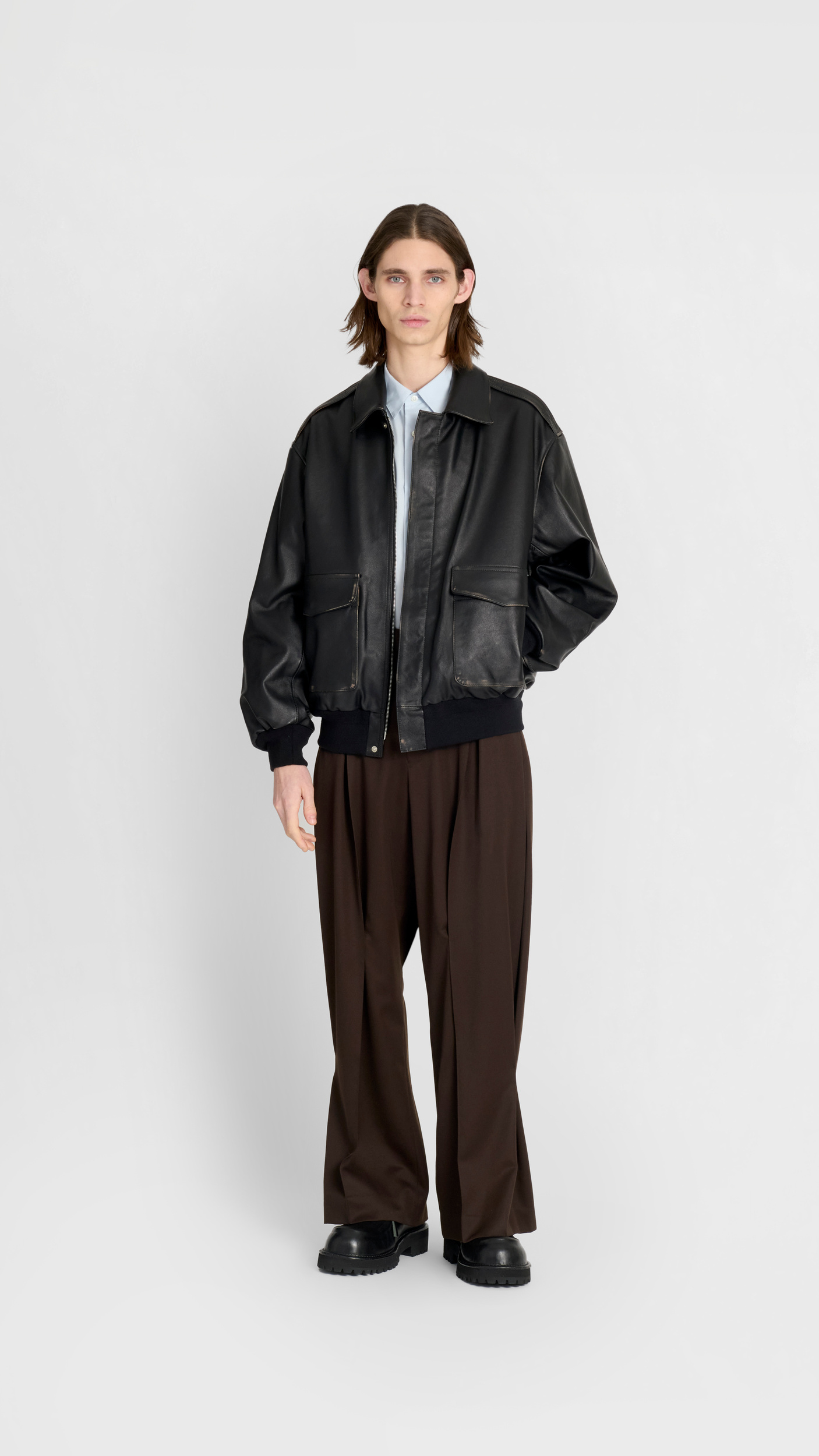 Future Present - SSSTEIN | Vintage Flight Leather Jacket
