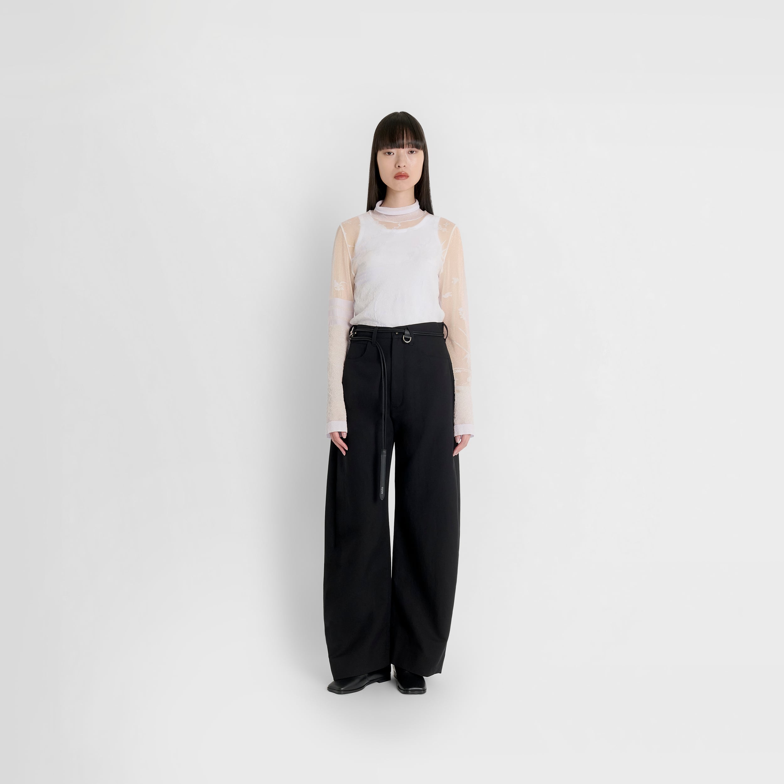 Future Present - SSSTEIN | Double Weave Cotton Round Trousers