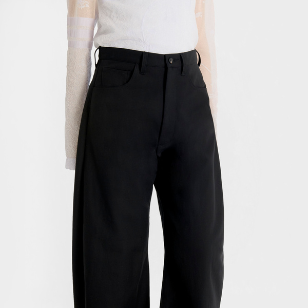Future Present - SSSTEIN | Double Weave Cotton Round Trousers