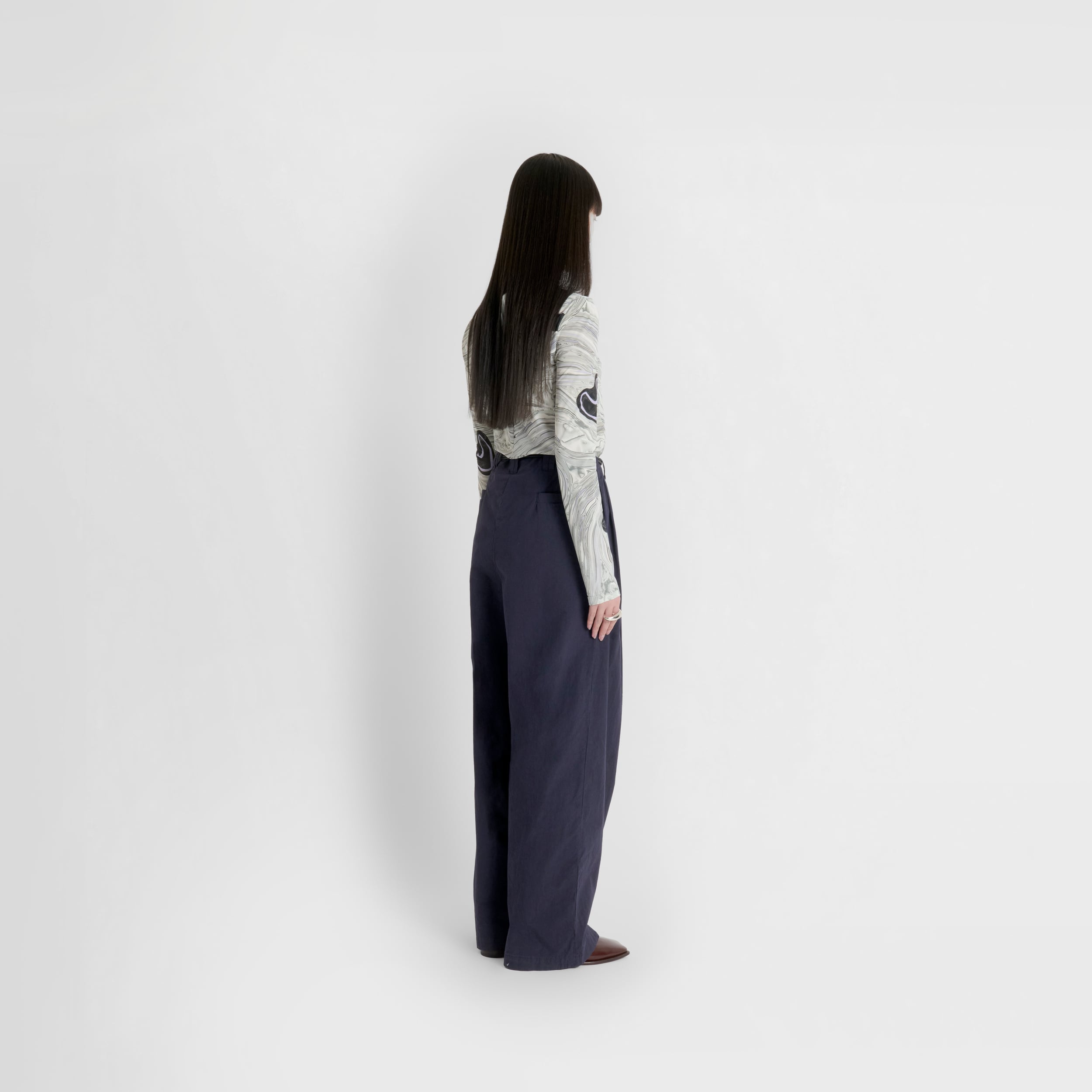 Future Present - YOKE | Garment-dyed 3 Pleated Tapered Trousers