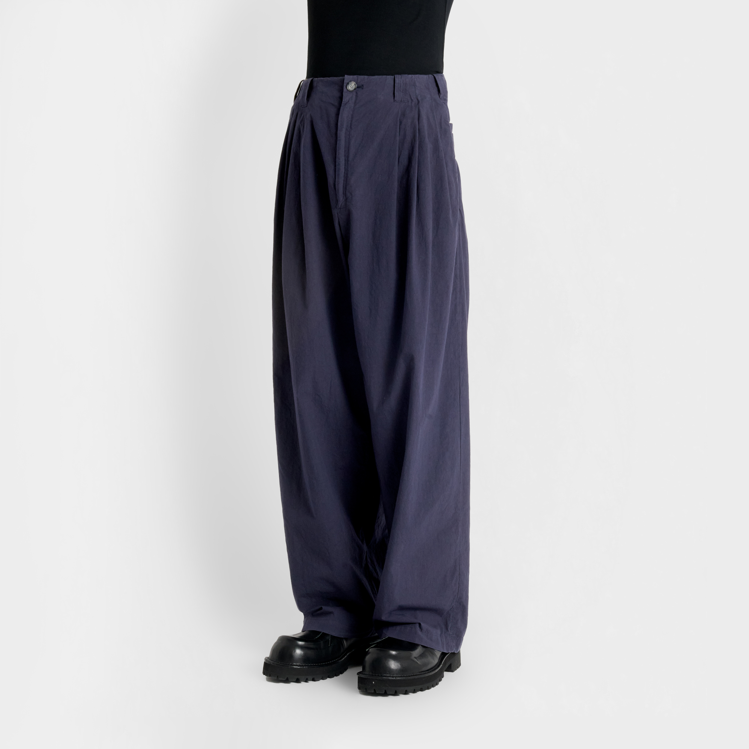 Future Present - YOKE | Garment-dyed 3 Pleated Tapered Trousers