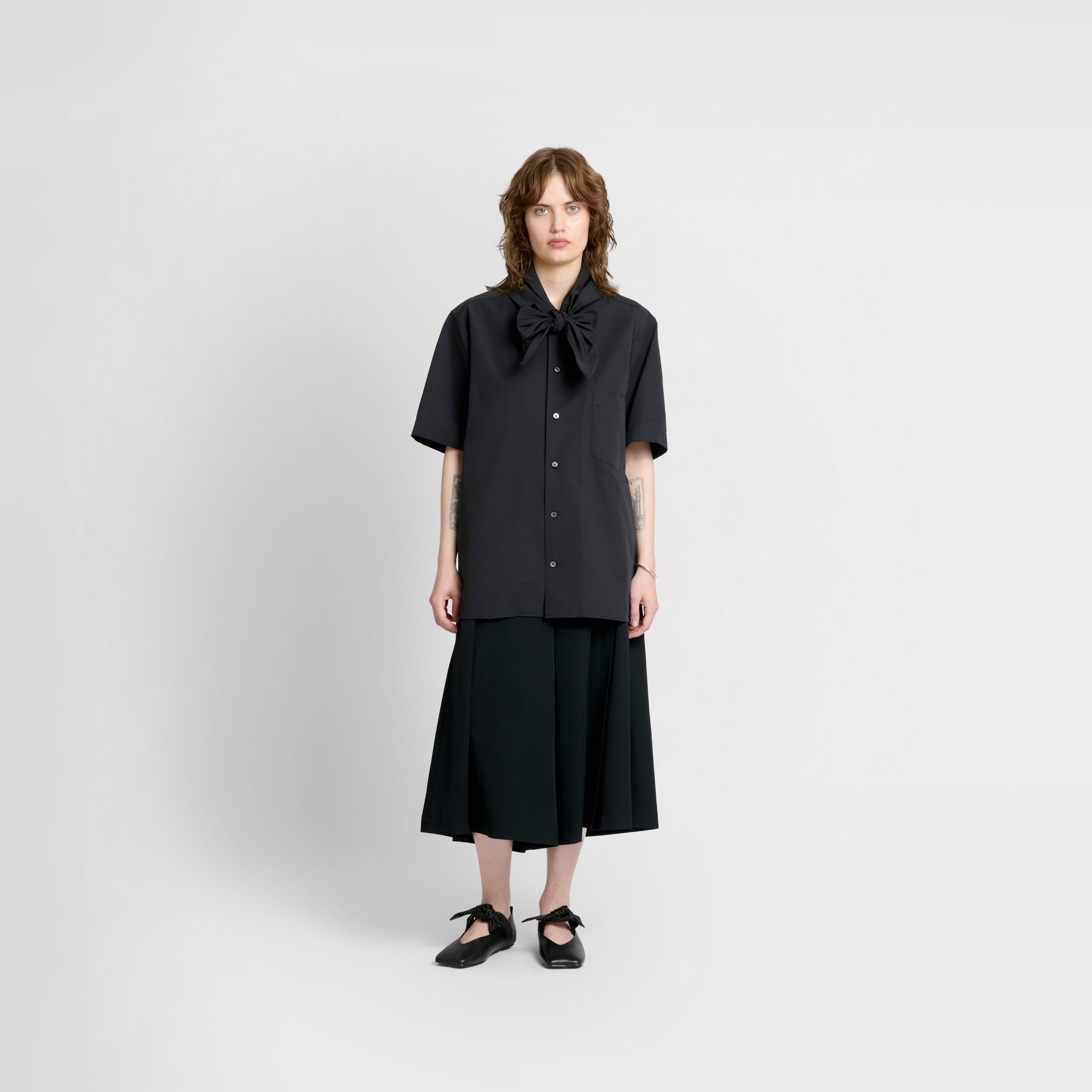 Future Present - UJOH | Half Sleeve Scarf Shirt