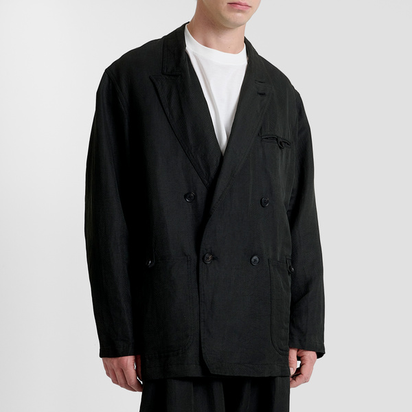 Future Present - SSSTEIN | Deformed Shoulder Double Breasted Blazer