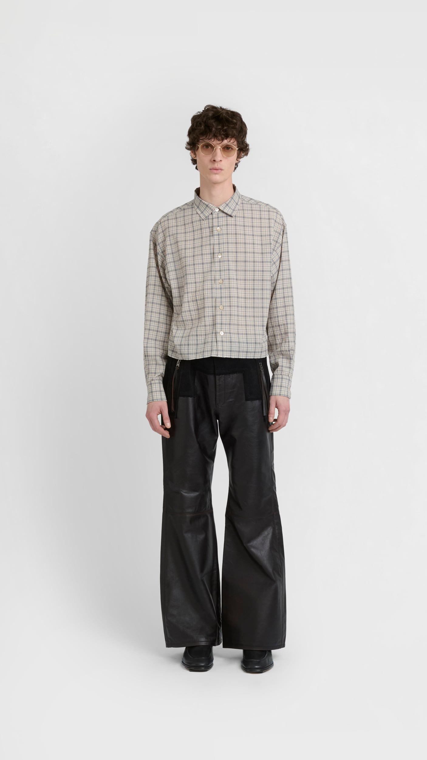 Future Present - KHOKI | Combination Leather Trousers