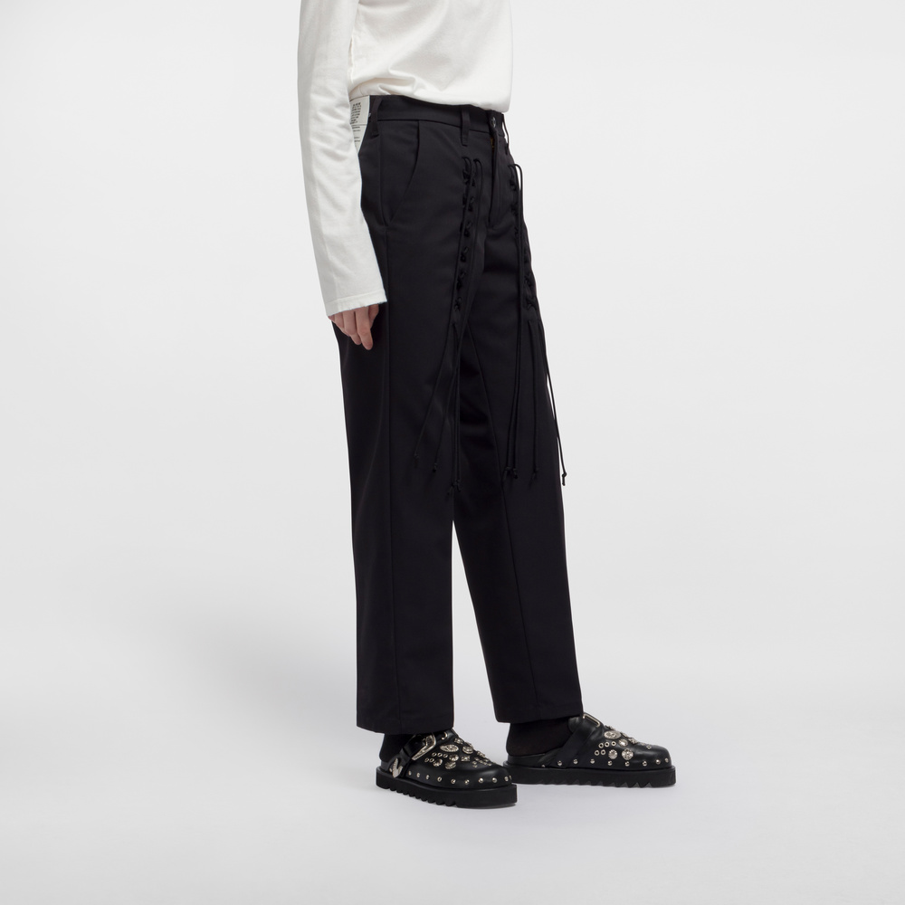 その他パンツ elephant TRIBAL fabrics Fake Leathe Fold Cargo Pants