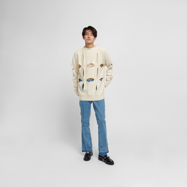 Future Present - PERVERZE | Nep Yarn Patch Large Knit Vest