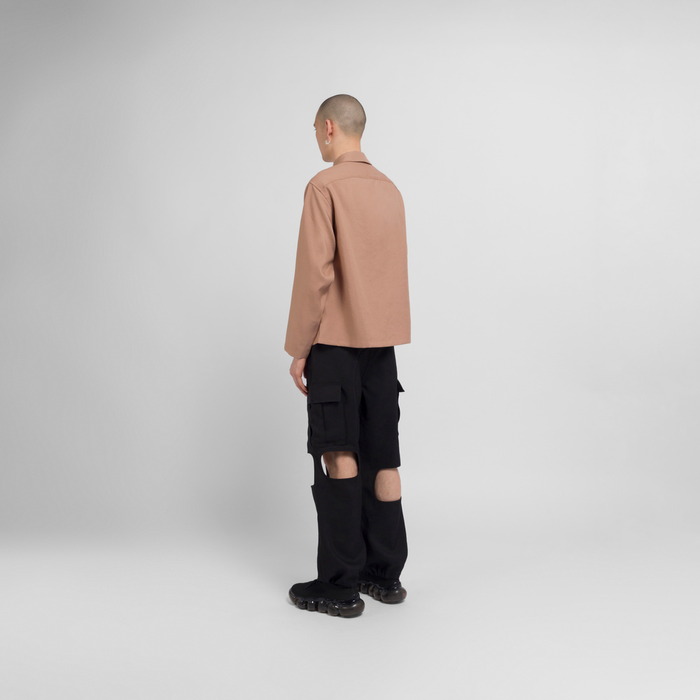 【HPG】Jieda CUTTING POCKET WOOL SHIRT Future Present - JIEDA | Cutting Pocket Wool Shirt