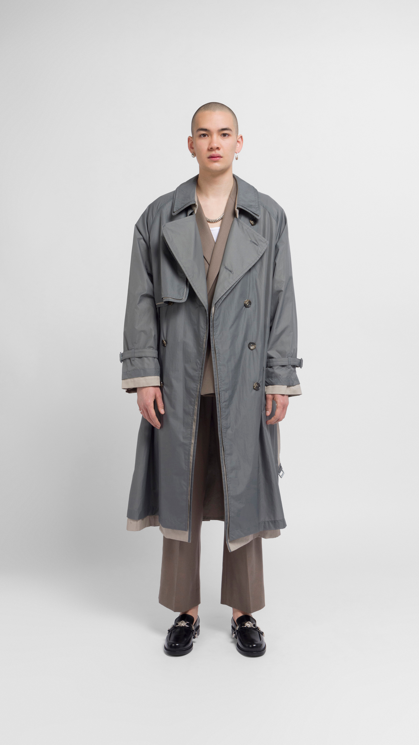 ジャケット・アウター YOKE Nylon Covered Trench Coat Future Present - YOKE | Nylon Covered Trench Coat