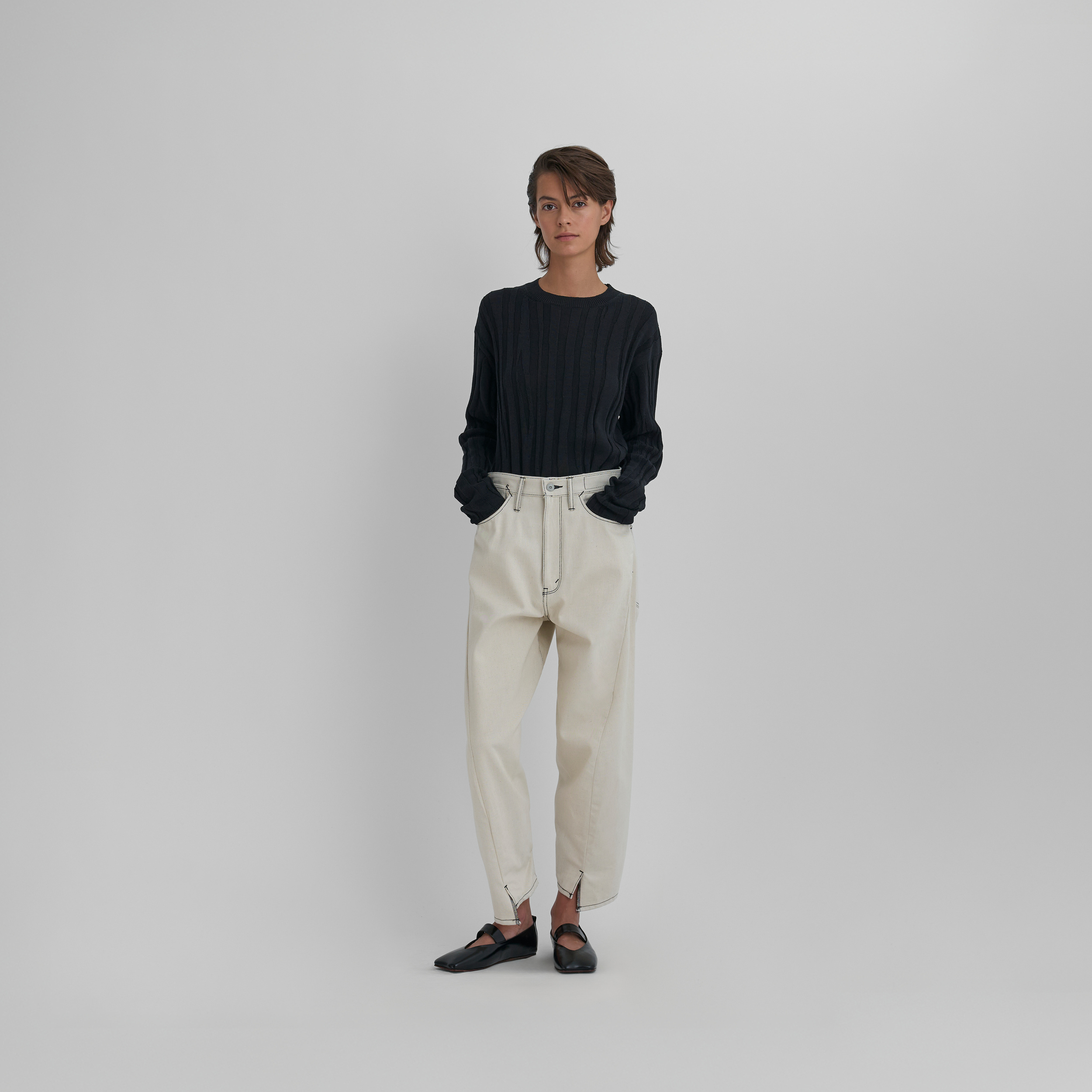 【KURO】Crossed Denim Future Present - KURO | 3D Crossed Denim Trousers