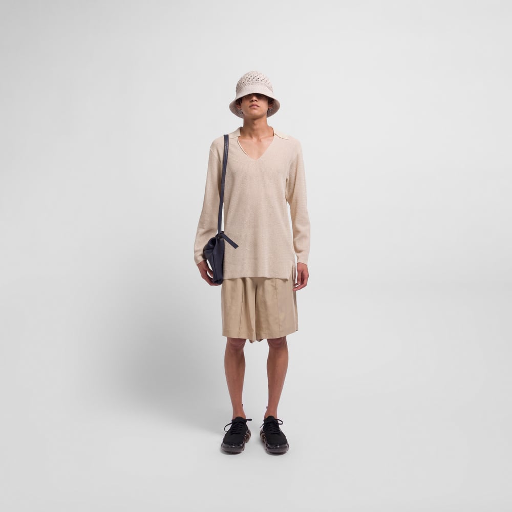 Future Present - SSSTEIN | Sheer Collar Combination Knit