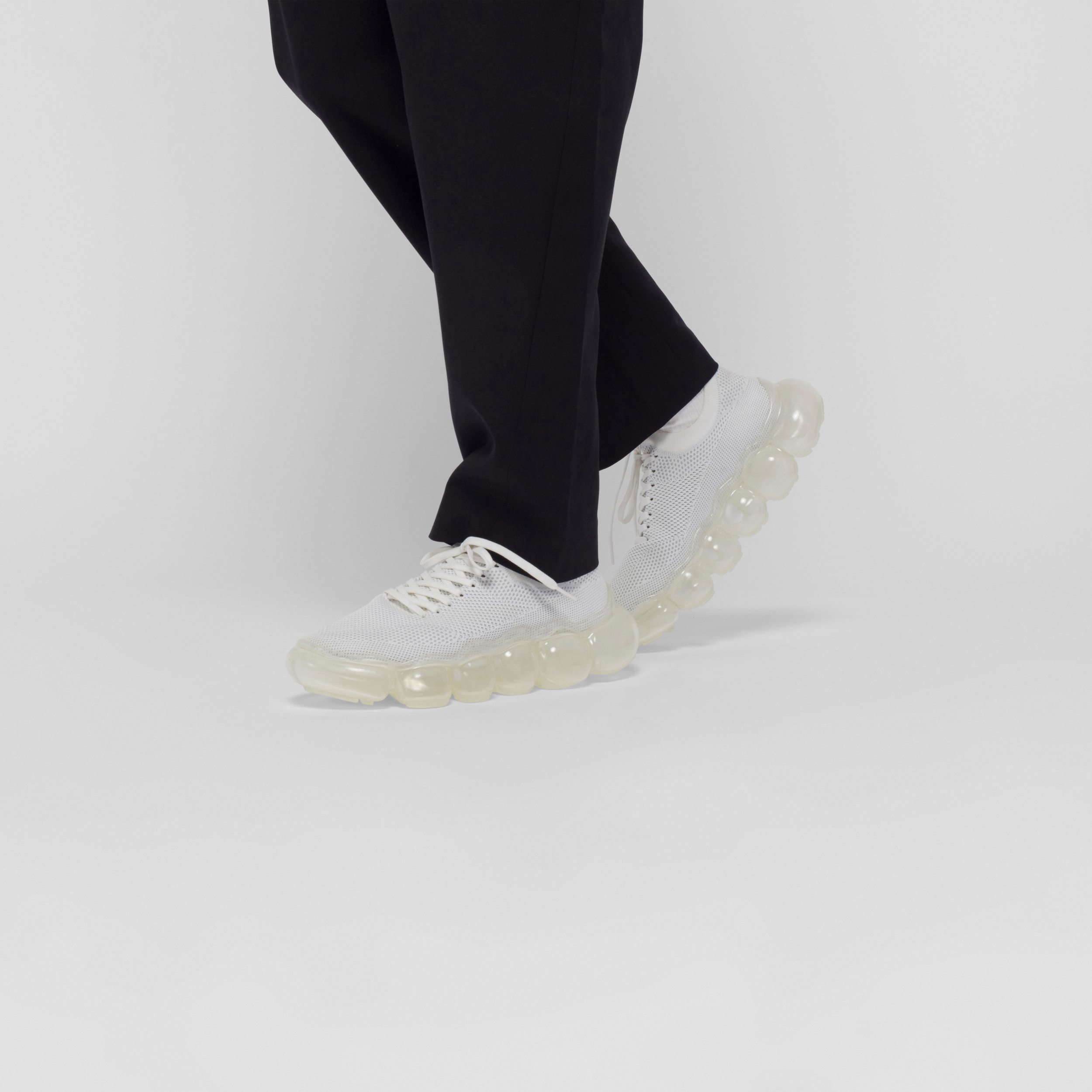 Future Present - GROUNDS | MOOPIE White/Grey/Clear Trainers