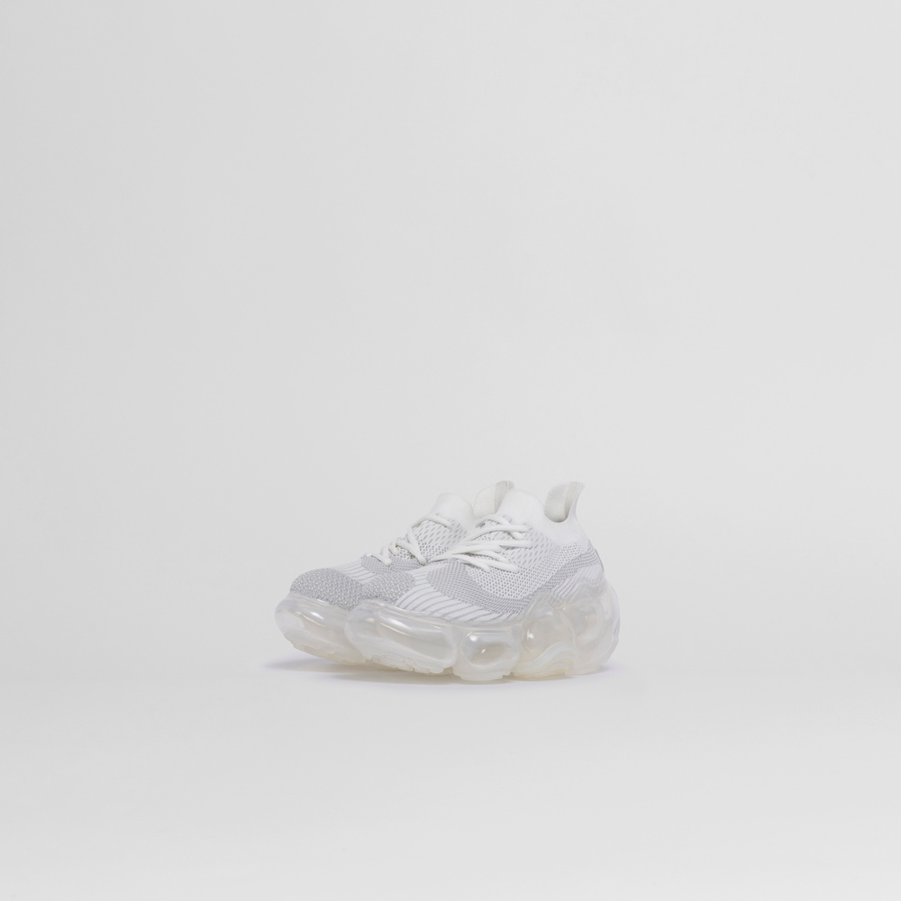 靴 grounds MOOPIE WHITEGRAY CLEAR 39 Grounds Moopie White Gray Clear | UJNG