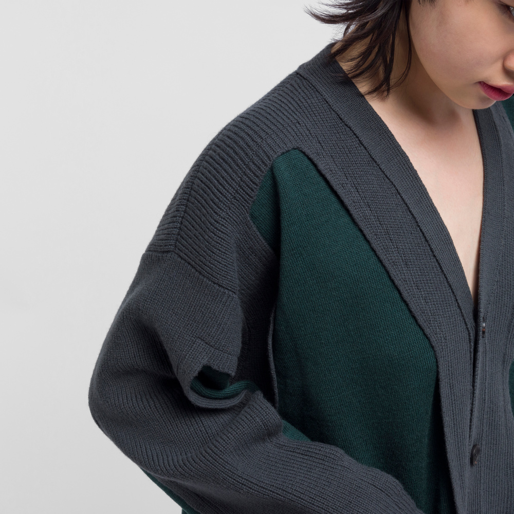 Future Present - PERVERZE | Double Mohair Narrow Cardigan