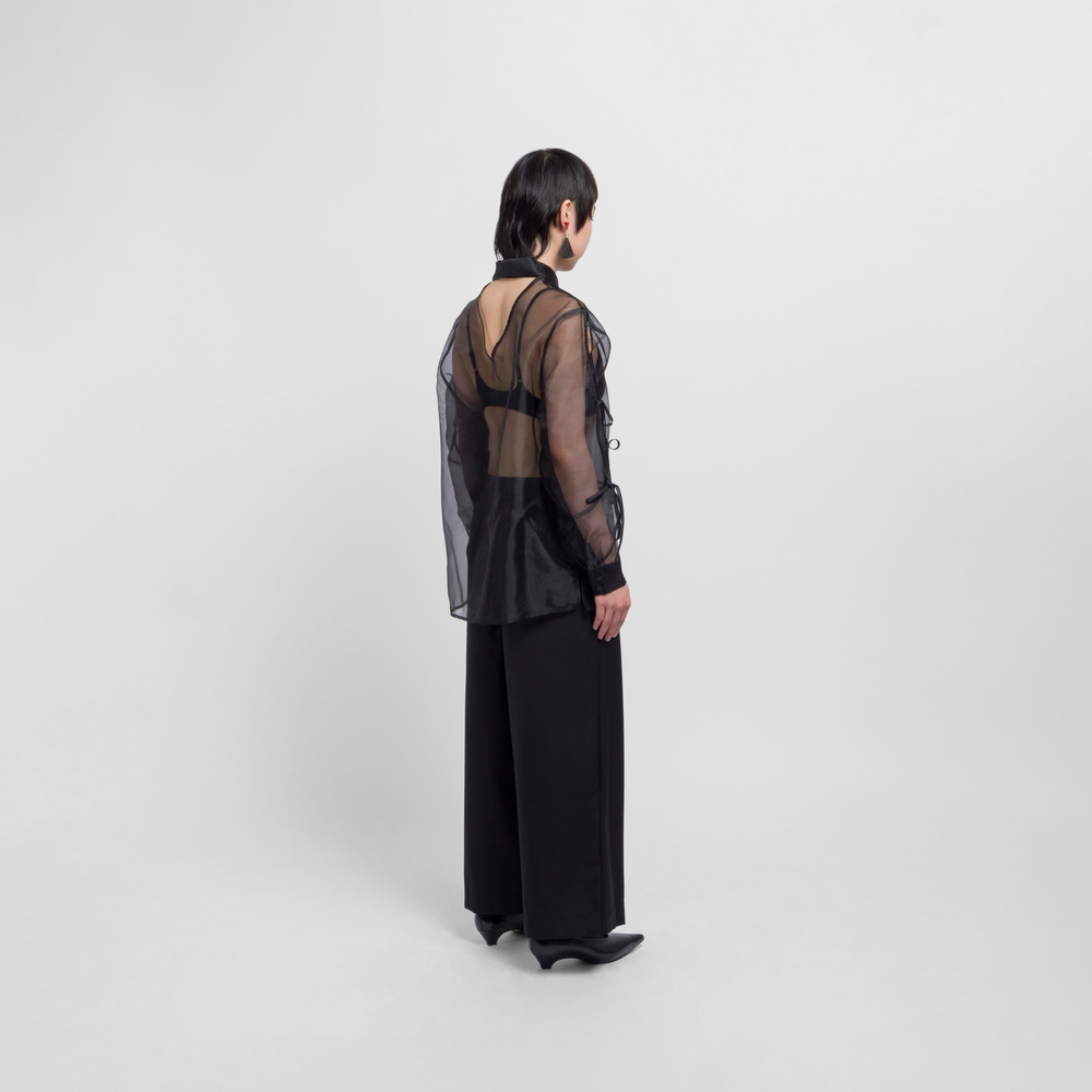 TOGA - soduk ribbon knit top / black スドーク カットソー TOGA - soduk ribbon knit top / black スドーク カットソーの