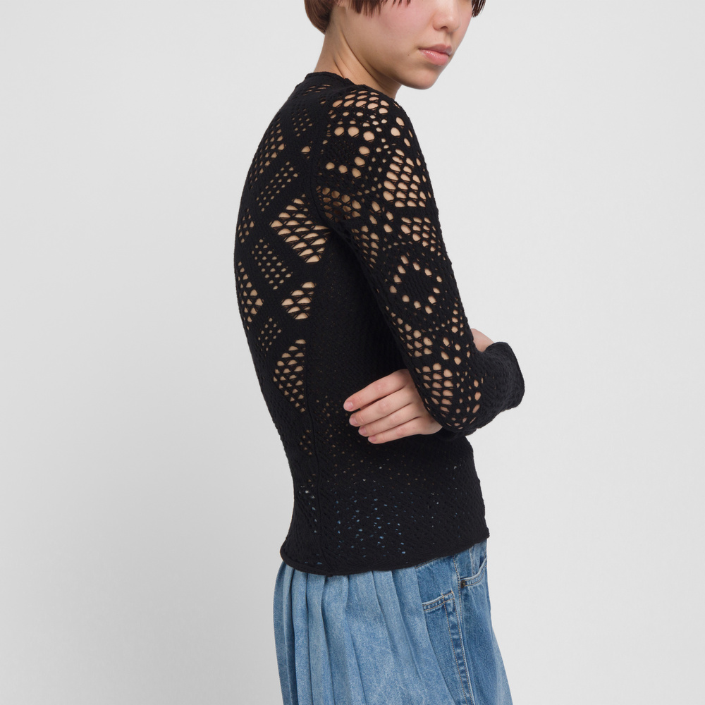 Future Present - PERVERZE | Double Mohair Cropped Knit Top