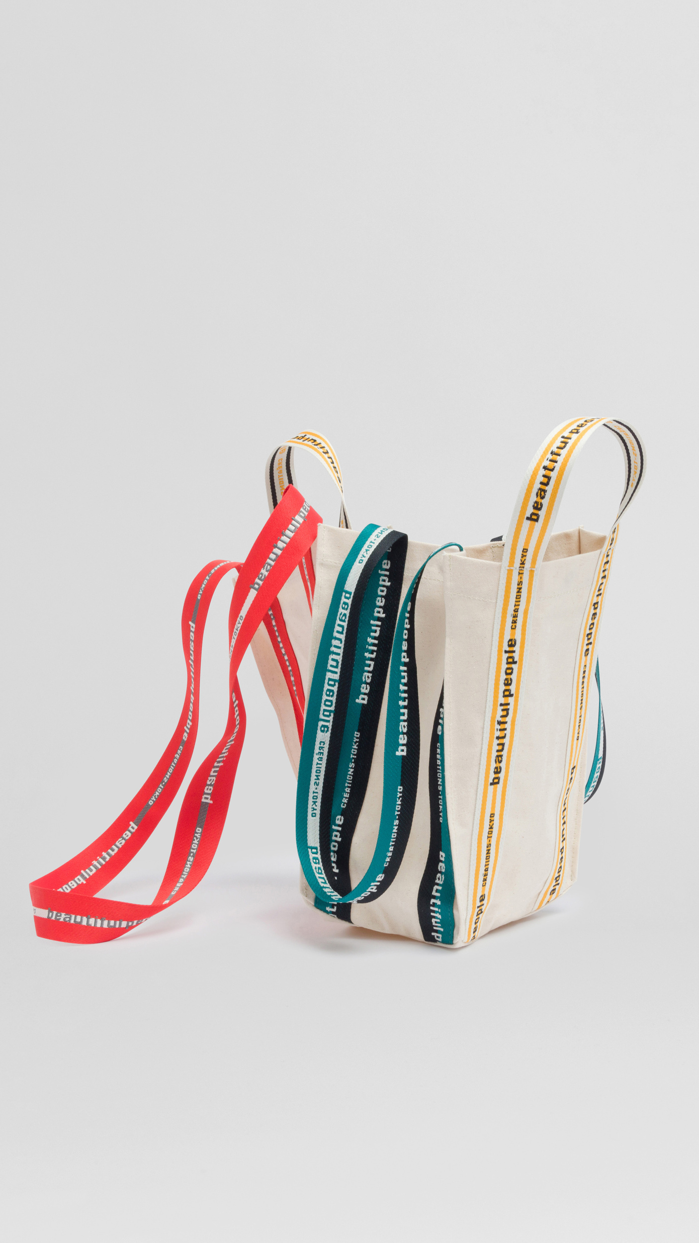 Future Present - BEAUTIFUL PEOPLE | Sail Cloth Logo Tape Shift Bag