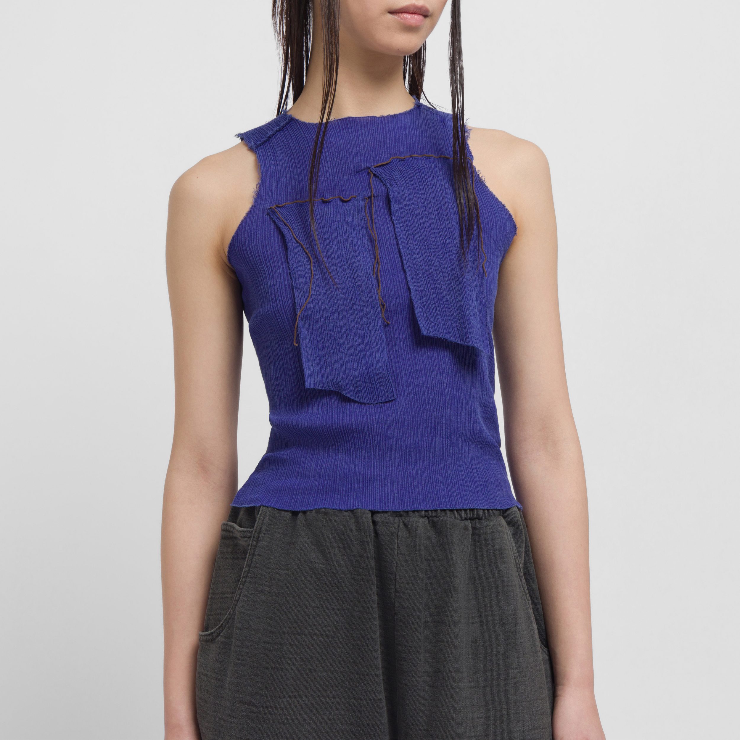 kotohayokozawa(コトハヨコザワ)のRIB KNIT SHORT-SLEEVE TOP