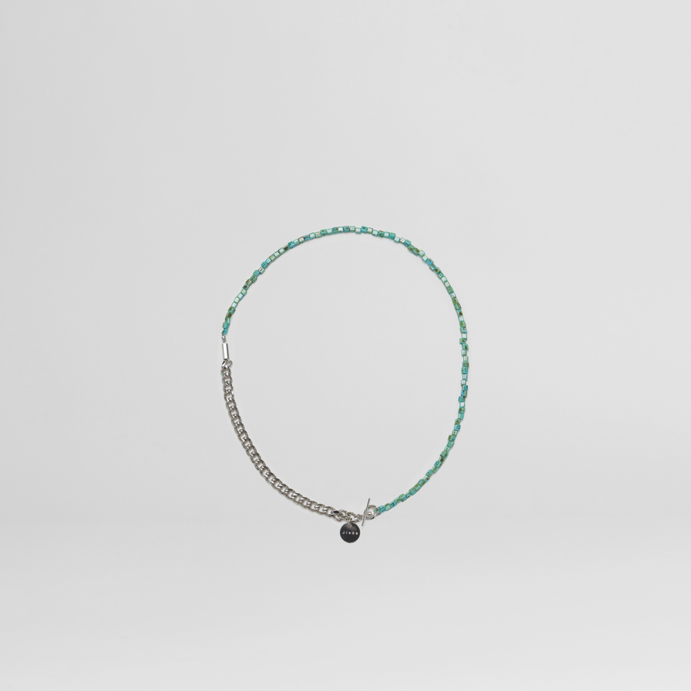 アクセサリー JIEDA 21SS SWITCHING BALL CHAIN NECKLESS JieDa - SWITCHING BEADS NECKLACE | BLUE NAVY | ネックレス