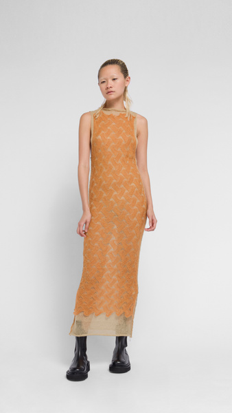 PERVERZE】Face Hand Knit Cardigan 【PERVERZE】Pressed Knit Head Dress